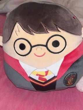 Plush Wizard Character Toy - Red, Gray